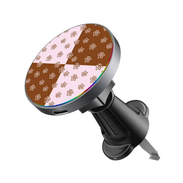 MyBat Design Lab Magnetic Wireless Charging Vent Mount - Black - Flower Patches - MCGWIRC21BK-484-2.jpg
