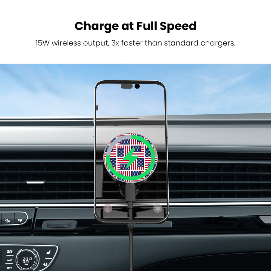 MyBat Design Lab Magnetic Wireless Charging Vent Mount - Black - Flag Patchwork - MCGWIRC21BK-519-5.JPG