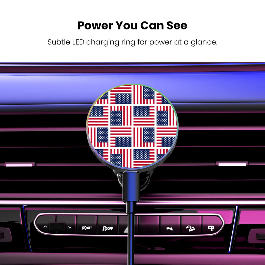 MyBat Design Lab Magnetic Wireless Charging Vent Mount - Black - Flag Patchwork - MCGWIRC21BK-519-8.JPG