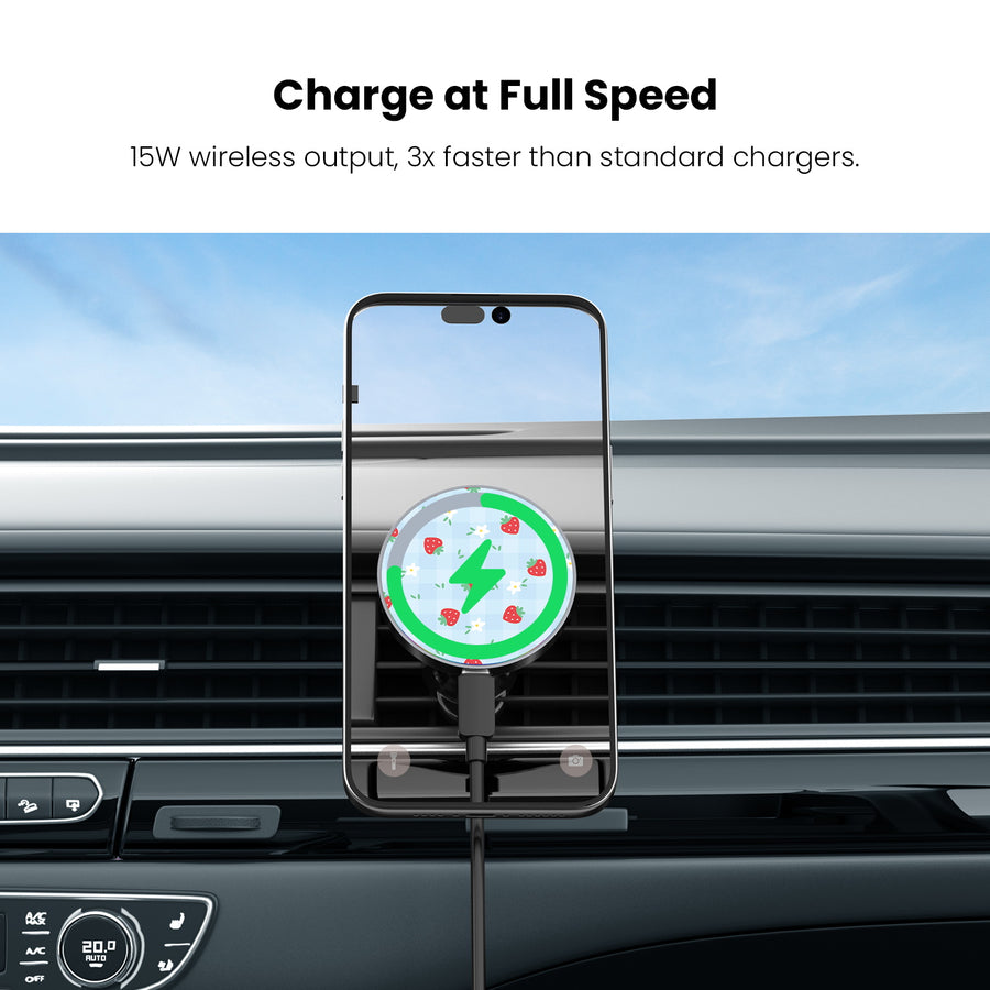 MyBat Design Lab Magnetic Wireless Charging Vent Mount - Black - Sweet Strawberry - MCGWIRC21BK-525-5.JPG