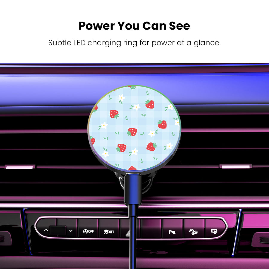 MyBat Design Lab Magnetic Wireless Charging Vent Mount - Black - Sweet Strawberry - MCGWIRC21BK-525-8.JPG