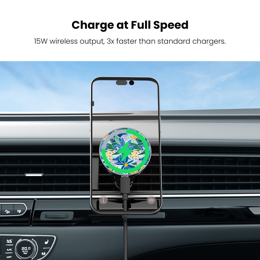 MyBat Design Lab Magnetic Wireless Charging Vent Mount - Black - Exotic Bloom - MCGWIRC21BK-529-5.JPG