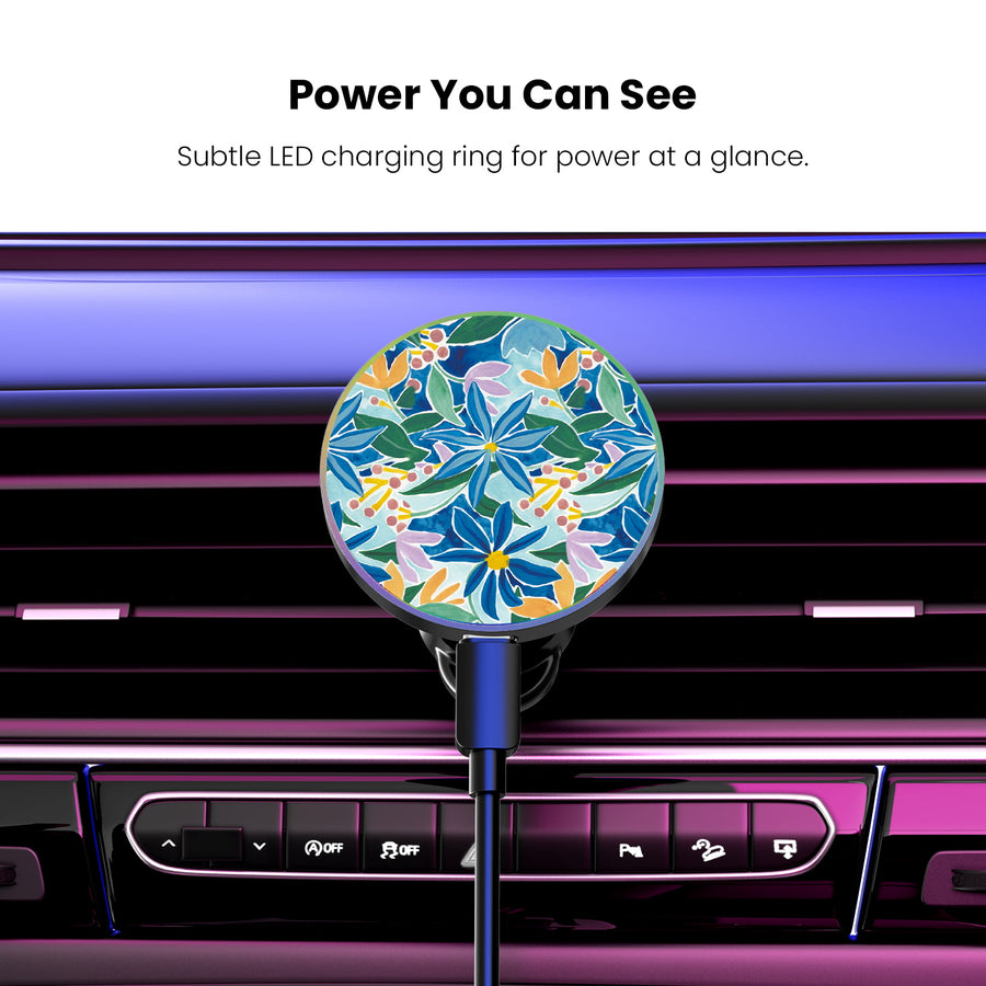 MyBat Design Lab Magnetic Wireless Charging Vent Mount - Black - Exotic Bloom - MCGWIRC21BK-529-8.JPG