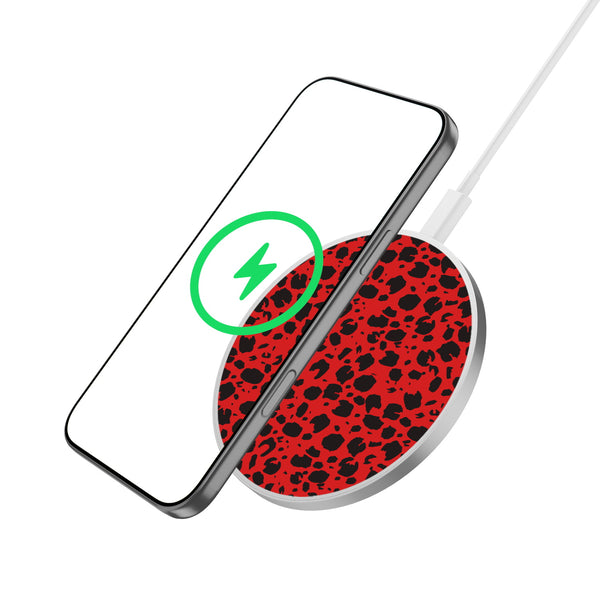 MyBat Design Lab Series Wireless Charging Pad - Silver - Red Leopard Print - MCGWIRC22SL-008-2.jpg