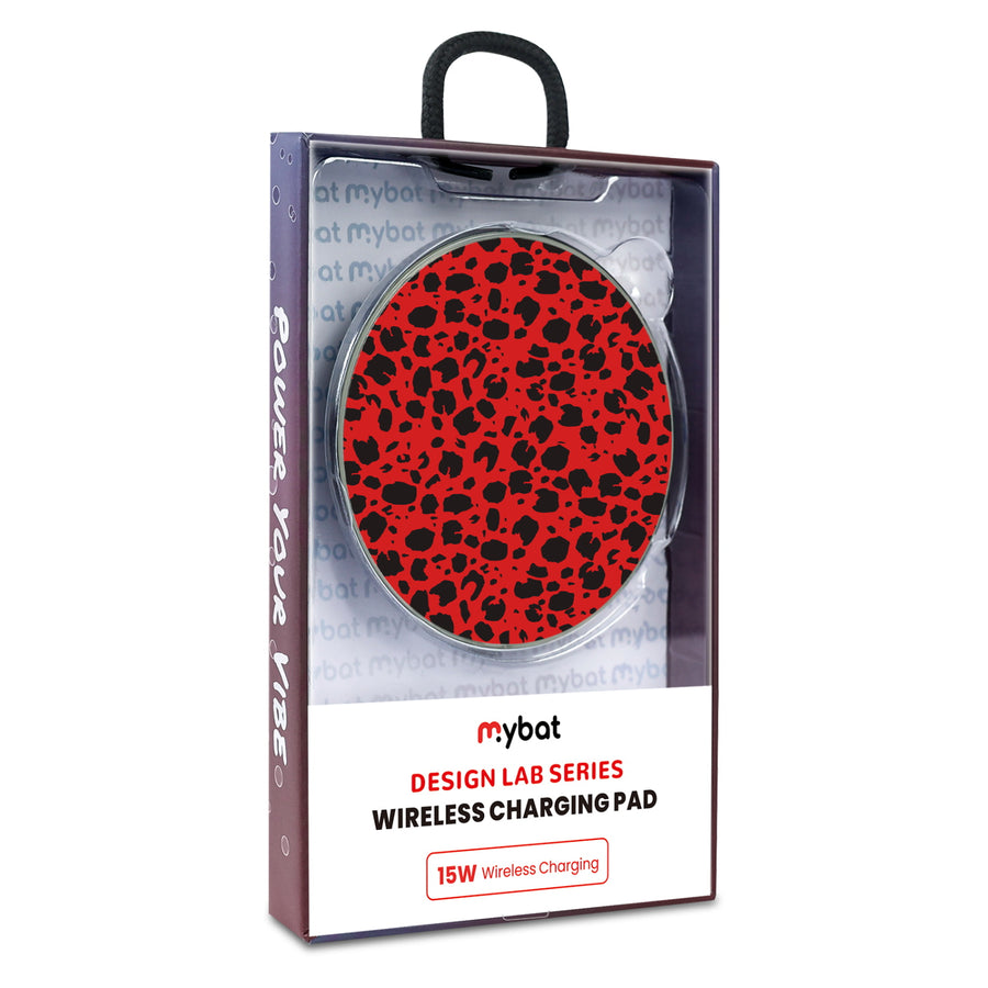 MyBat Design Lab Series Wireless Charging Pad - Silver - Red Leopard Print - MCGWIRC22SL-008-9.jpg