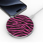 MyBat Design Lab Series Wireless Charging Pad - Silver - Pink Zebra Print - MCGWIRC22SL-010-4.jpg