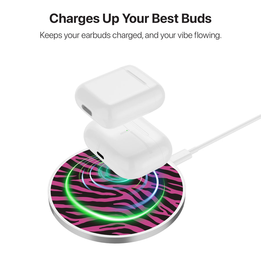 MyBat Design Lab Series Wireless Charging Pad - Silver - Pink Zebra Print - MCGWIRC22SL-010-6.jpg