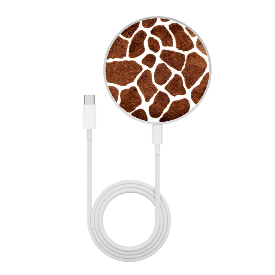 MyBat Design Lab Series Wireless Charging Pad - Silver - Giraffe spots - MCGWIRC22SL-012-3.jpg