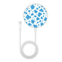 MyBat Design Lab Series Wireless Charging Pad - Silver - Blue Cow Print - MCGWIRC22SL-016-3.jpg