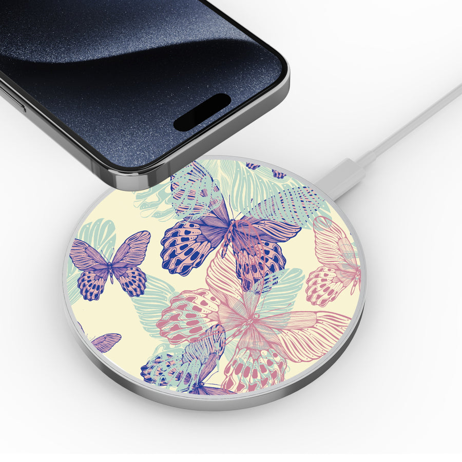 MyBat Design Lab Series Wireless Charging Pad - Silver - Butterflies - MCGWIRC22SL-019-4.jpg