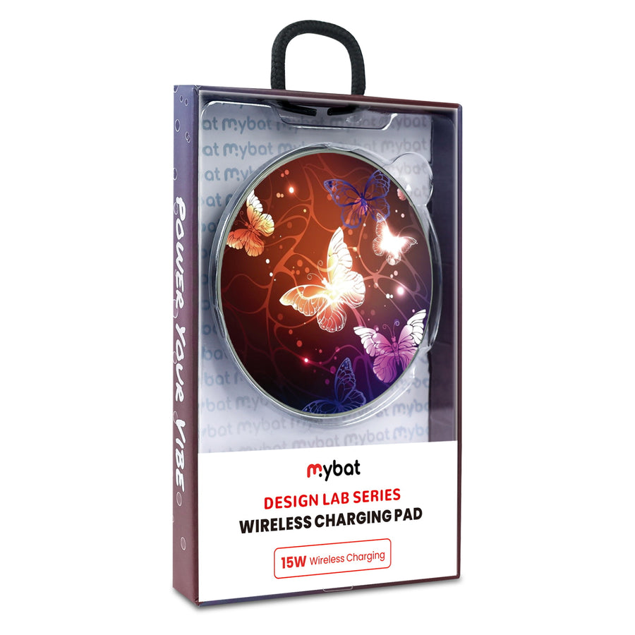 MyBat Design Lab Series Wireless Charging Pad - Silver - Neon Butterflies - MCGWIRC22SL-022-9.jpg