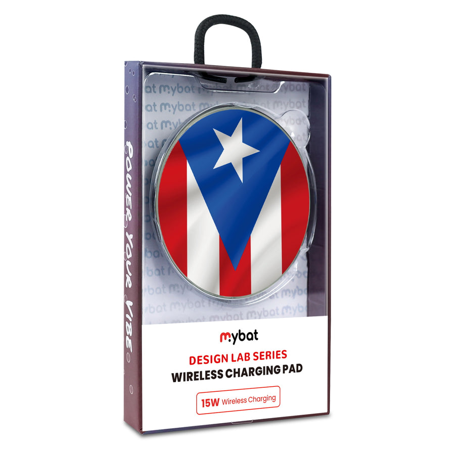 MyBat Design Lab Series Wireless Charging Pad - Silver - Puerto Rican Flag - MCGWIRC22SL-029-9.jpg