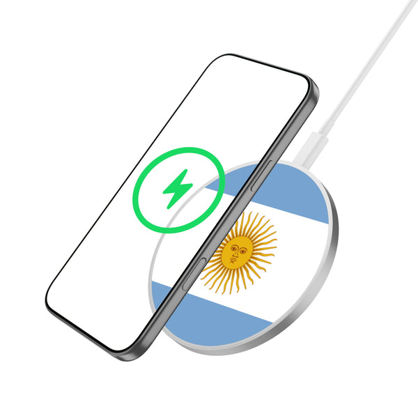MyBat Design Lab Series Wireless Charging Pad - Silver - Argentinian Flag - MCGWIRC22SL-031-2.jpg