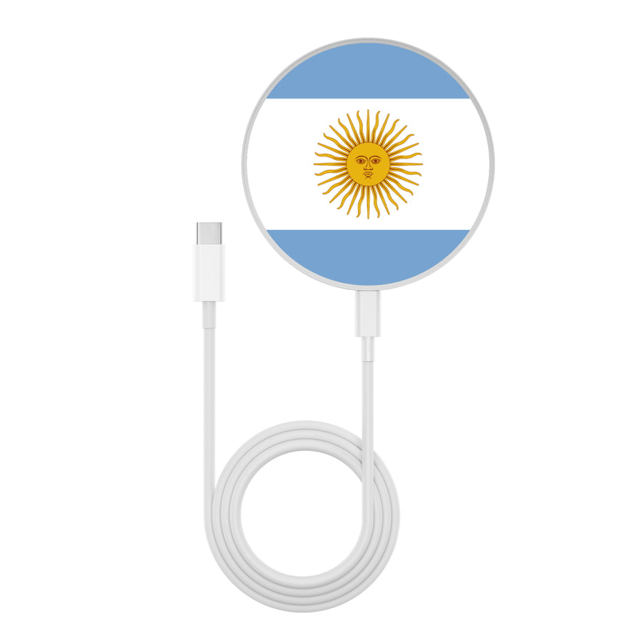 MyBat Design Lab Series Wireless Charging Pad - Silver - Argentinian Flag - MCGWIRC22SL-031-3.jpg