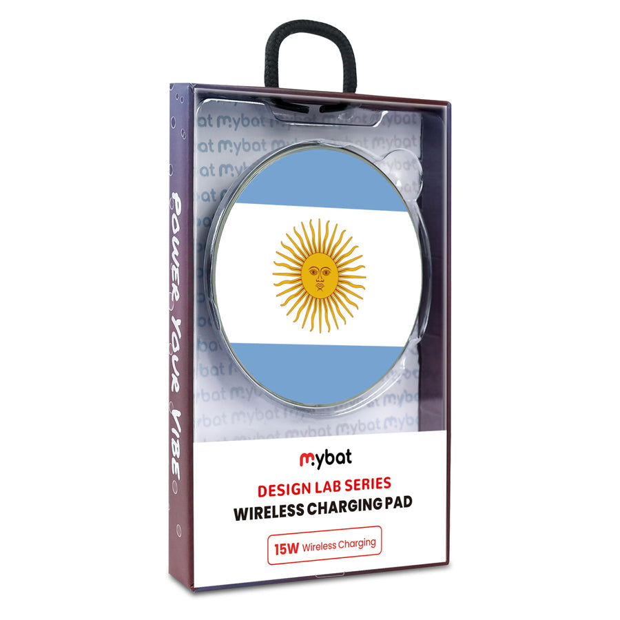 MyBat Design Lab Series Wireless Charging Pad - Silver - Argentinian Flag - MCGWIRC22SL-031-9.jpg