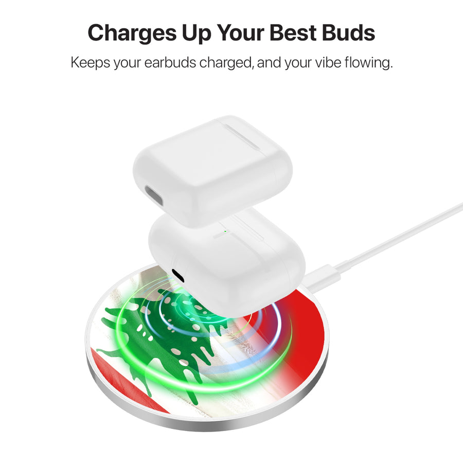 MyBat Design Lab Series Wireless Charging Pad - Silver - Lebanese Flag - MCGWIRC22SL-033-6.jpg