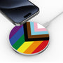 MyBat Design Lab Series Wireless Charging Pad - Silver - LGBTQ+ Flag - MCGWIRC22SL-034-4.jpg