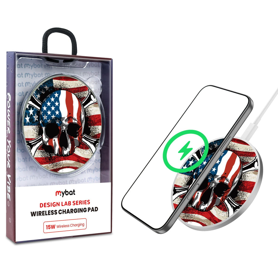 MyBat Design Lab Series Wireless Charging Pad - Silver - Land of the Free