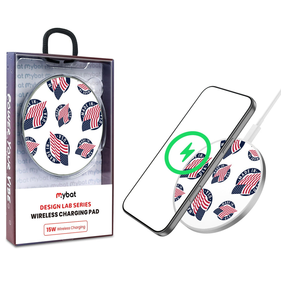 MyBat Design Lab Series Wireless Charging Pad - Silver - Made in the USA