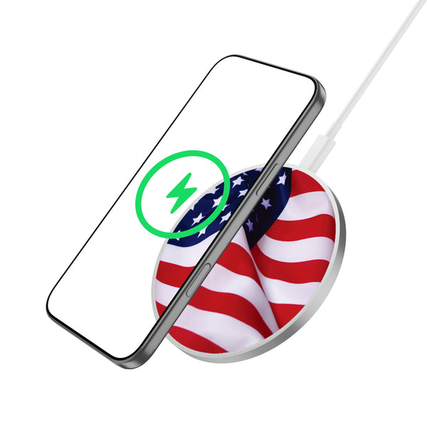 MyBat Design Lab Series Wireless Charging Pad - Silver - Stars & Stripes - MCGWIRC22SL-042-2.jpg