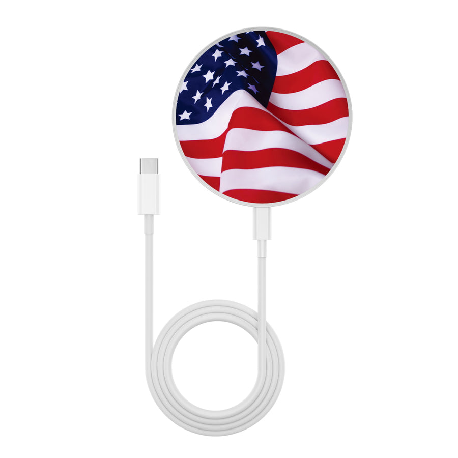 MyBat Design Lab Series Wireless Charging Pad - Silver - Stars & Stripes - MCGWIRC22SL-042-3.jpg