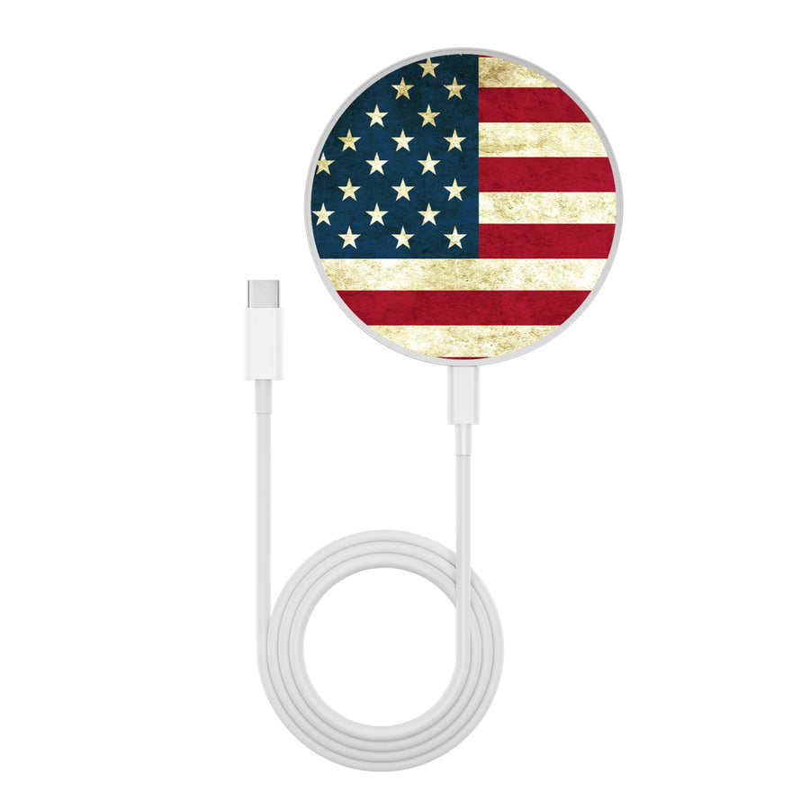 MyBat Design Lab Series Wireless Charging Pad - Silver - American Flag - MCGWIRC22SL-043-3.jpg