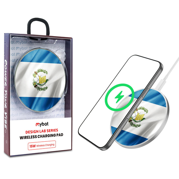 MyBat Design Lab Series Wireless Charging Pad - Silver - Guatemalan Flag - MCGWIRC22SL-045-1.jpg