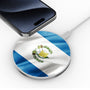 MyBat Design Lab Series Wireless Charging Pad - Silver - Guatemalan Flag - MCGWIRC22SL-045-4.jpg