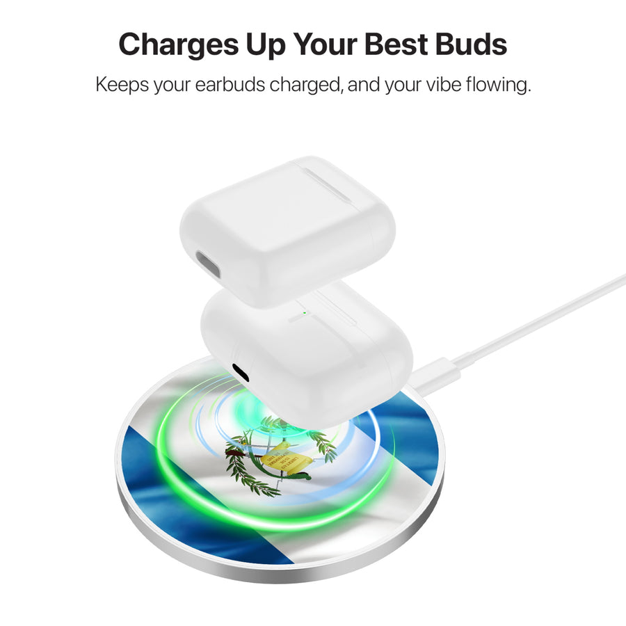 MyBat Design Lab Series Wireless Charging Pad - Silver - Guatemalan Flag - MCGWIRC22SL-045-6.jpg
