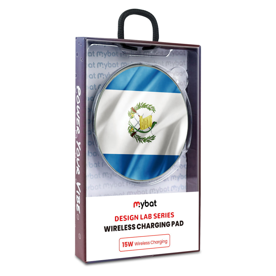 MyBat Design Lab Series Wireless Charging Pad - Silver - Guatemalan Flag - MCGWIRC22SL-045-9.jpg