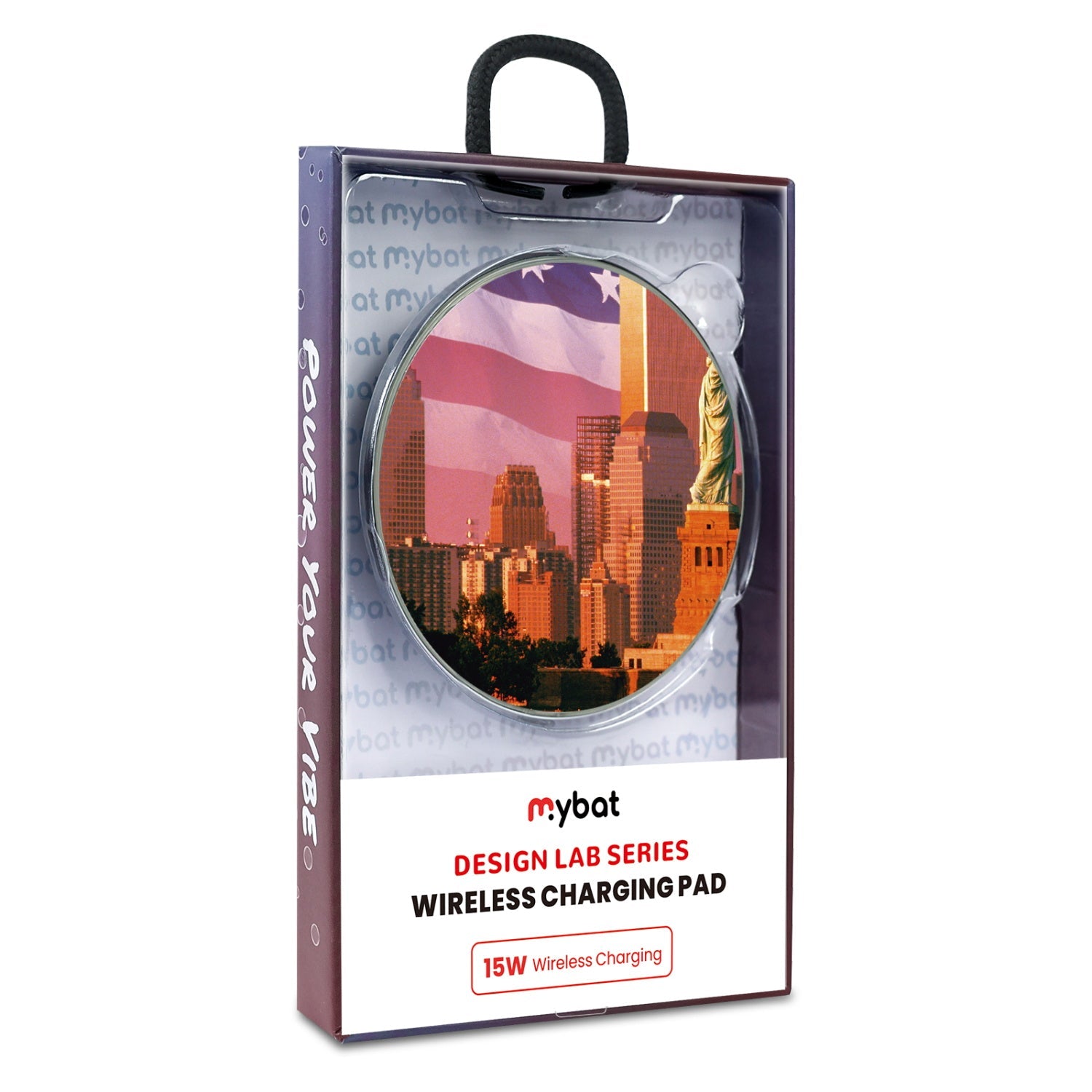 MyBat Design Lab Series Wireless Charging Pad - Silver - Liberty For All