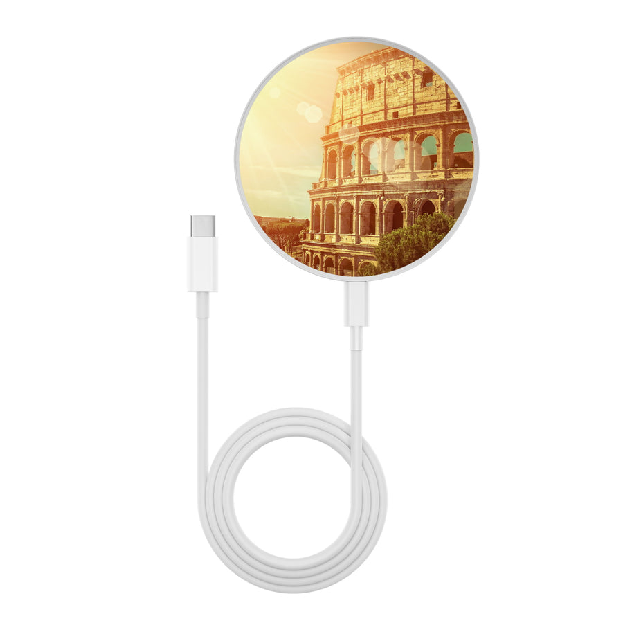 MyBat Design Lab Series Wireless Charging Pad - Silver - Roman Colosseum - MCGWIRC22SL-049-3.jpg