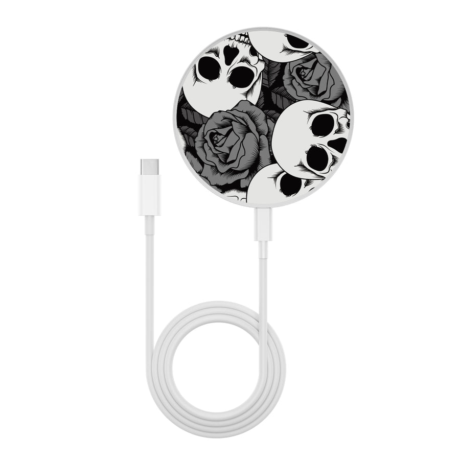 MyBat Design Lab Series Wireless Charging Pad - Silver - Skull Garden - MCGWIRC22SL-081-3.jpg
