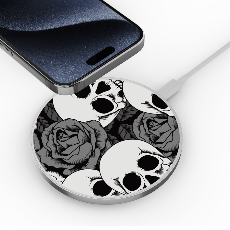 MyBat Design Lab Series Wireless Charging Pad - Silver - Skull Garden - MCGWIRC22SL-081-4.jpg