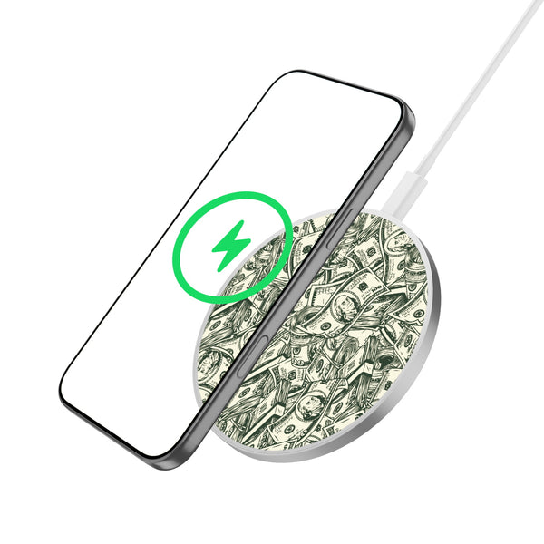 MyBat Design Lab Series Wireless Charging Pad - Silver - Money Stack - MCGWIRC22SL-082-2.jpg
