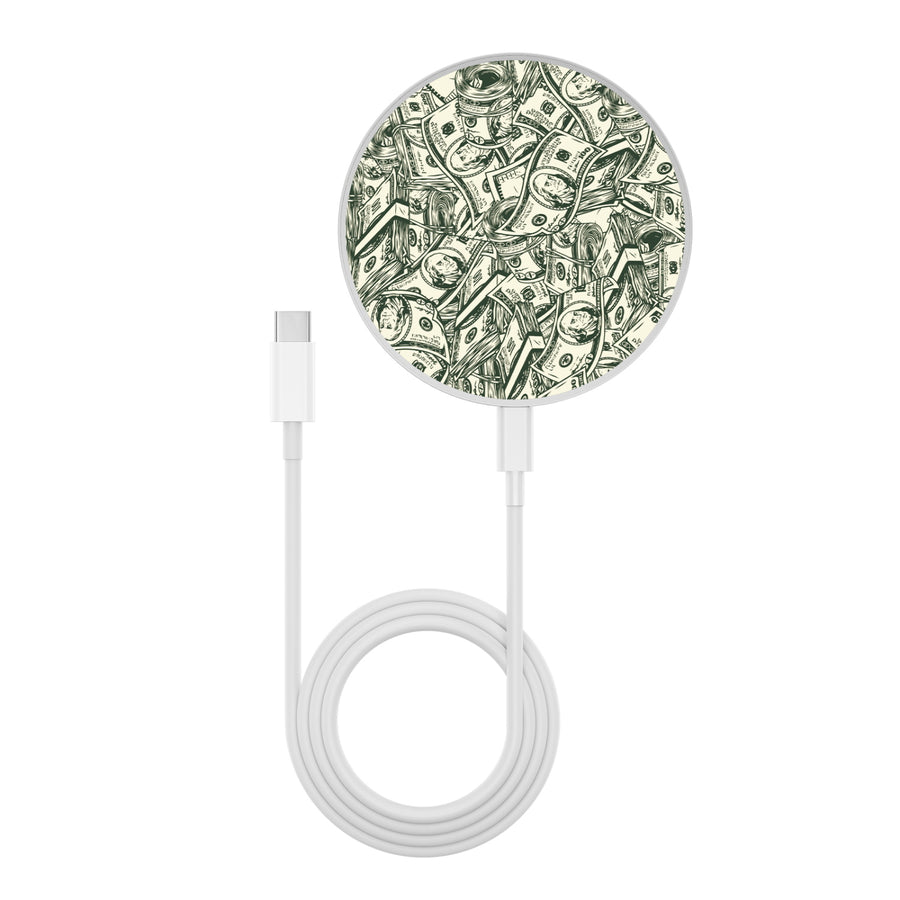 MyBat Design Lab Series Wireless Charging Pad - Silver - Money Stack - MCGWIRC22SL-082-3.jpg