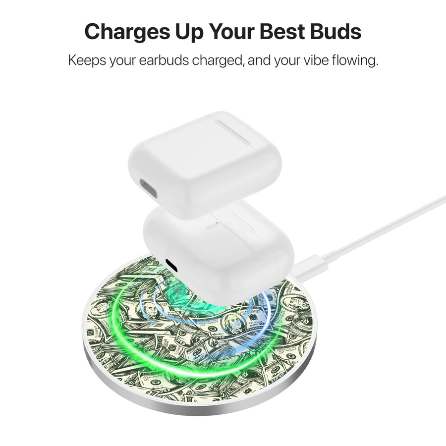 MyBat Design Lab Series Wireless Charging Pad - Silver - Money Stack - MCGWIRC22SL-082-6.jpg