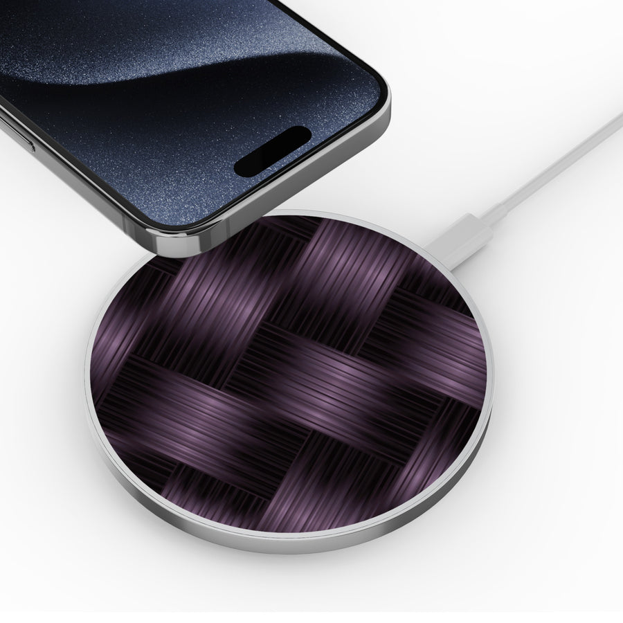 MyBat Design Lab Series Wireless Charging Pad - Silver - Woven Carbon Fiber - MCGWIRC22SL-085-4.jpg