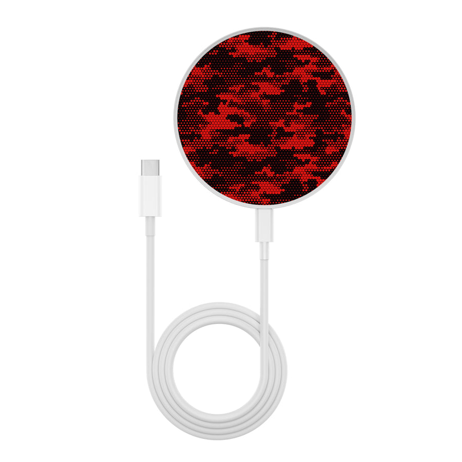 MyBat Design Lab Series Wireless Charging Pad - Silver - Red Digital Camouflage - MCGWIRC22SL-086-3.jpg