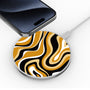 MyBat Design Lab Series Wireless Charging Pad - Silver - Groovy Golden Swirls - MCGWIRC22SL-093-4.jpg