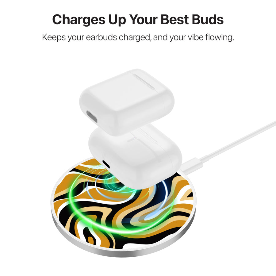 MyBat Design Lab Series Wireless Charging Pad - Silver - Groovy Golden Swirls - MCGWIRC22SL-093-6.jpg