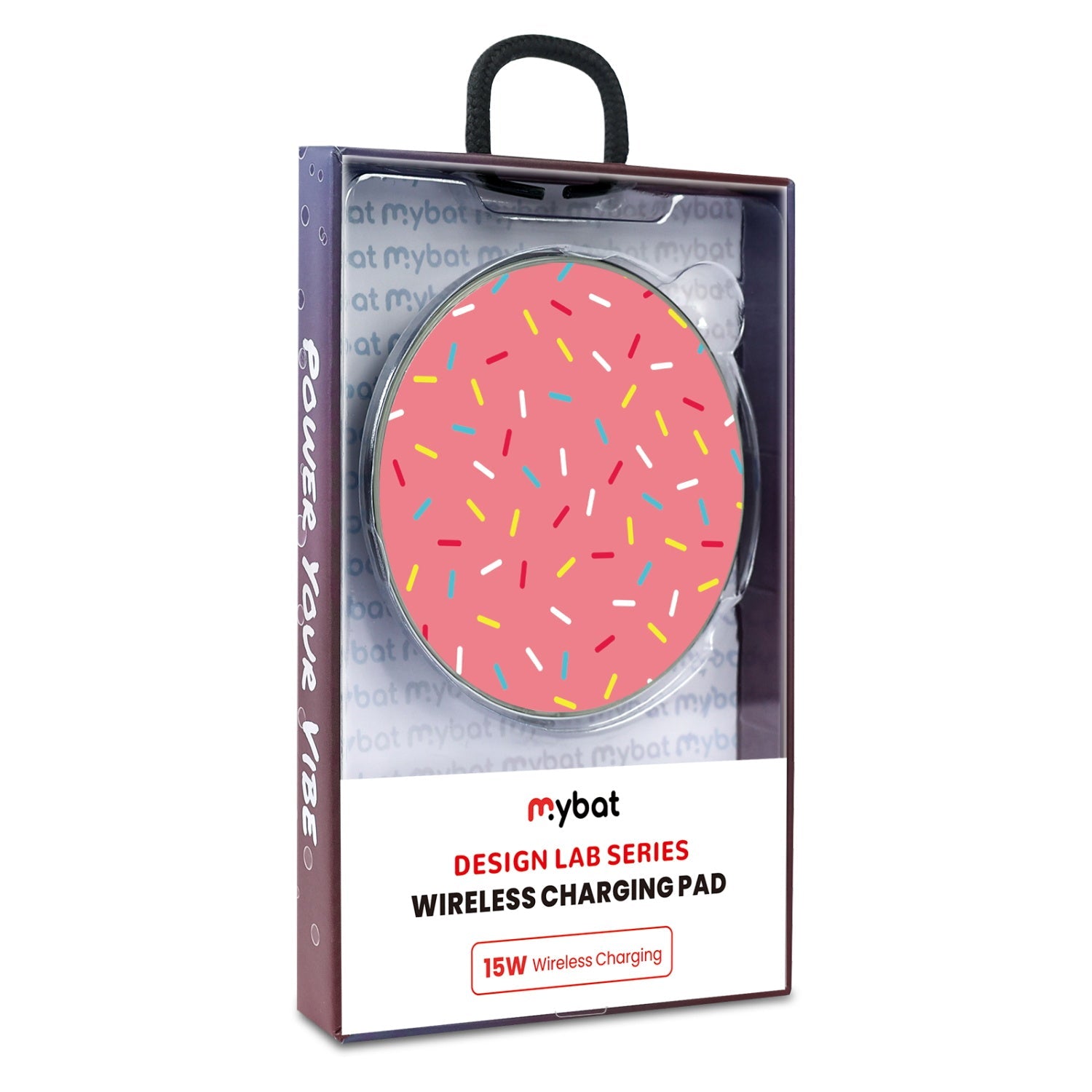 MyBat Design Lab Series Wireless Charging Pad - Silver - Sprinkles