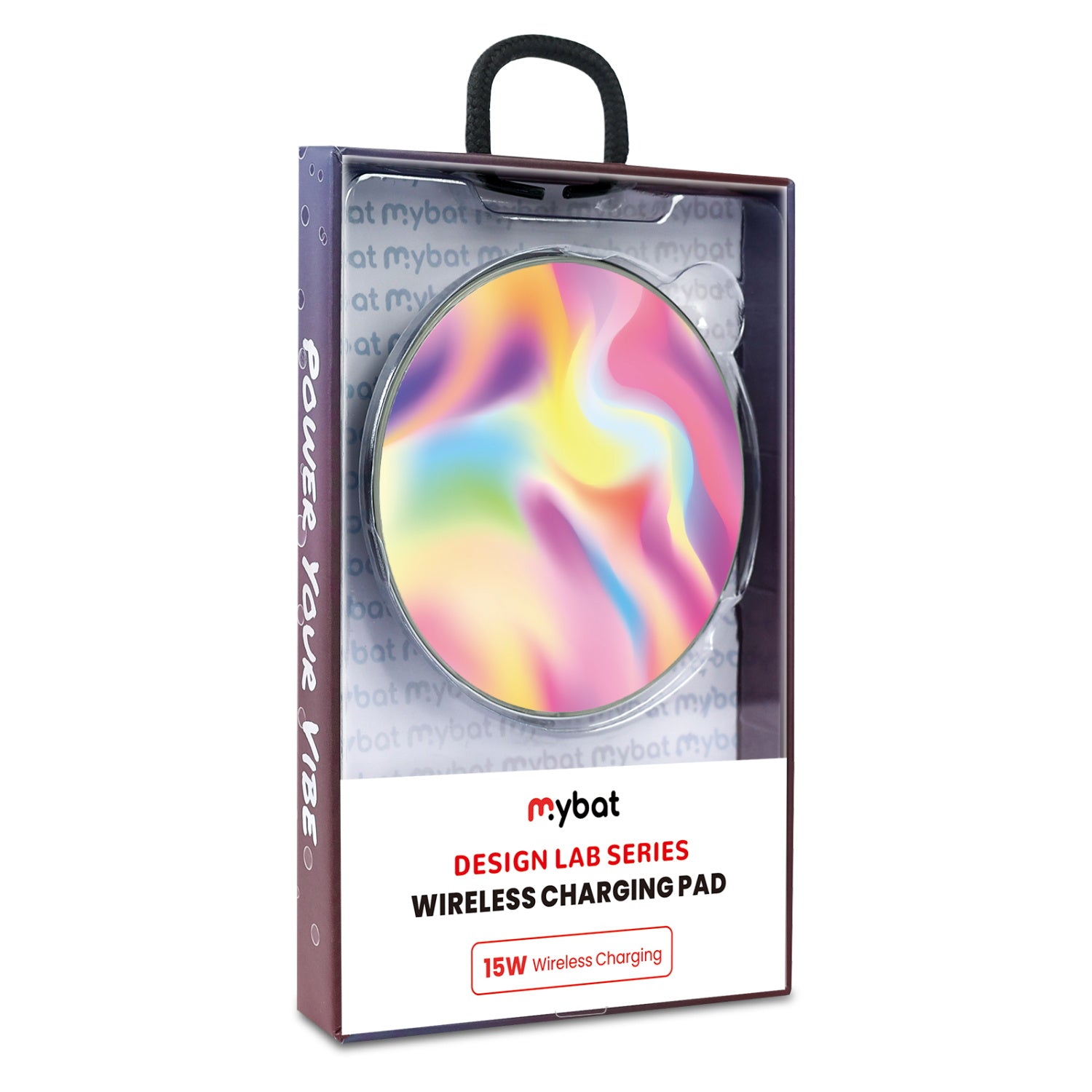MyBat Design Lab Series Wireless Charging Pad - Silver - Iridescent