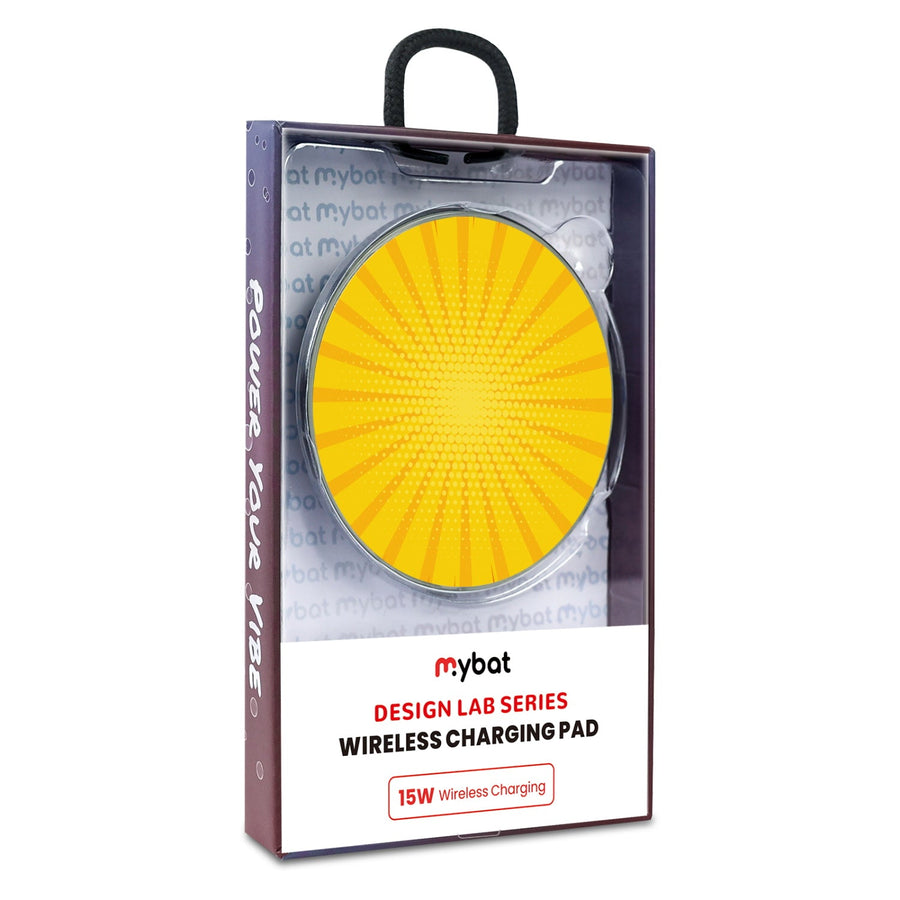 MyBat Design Lab Series Wireless Charging Pad - Silver - Pop Art