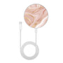 MyBat Design Lab Series Wireless Charging Pad - Silver - Pink Marble - MCGWIRC22SL-107-3.jpg