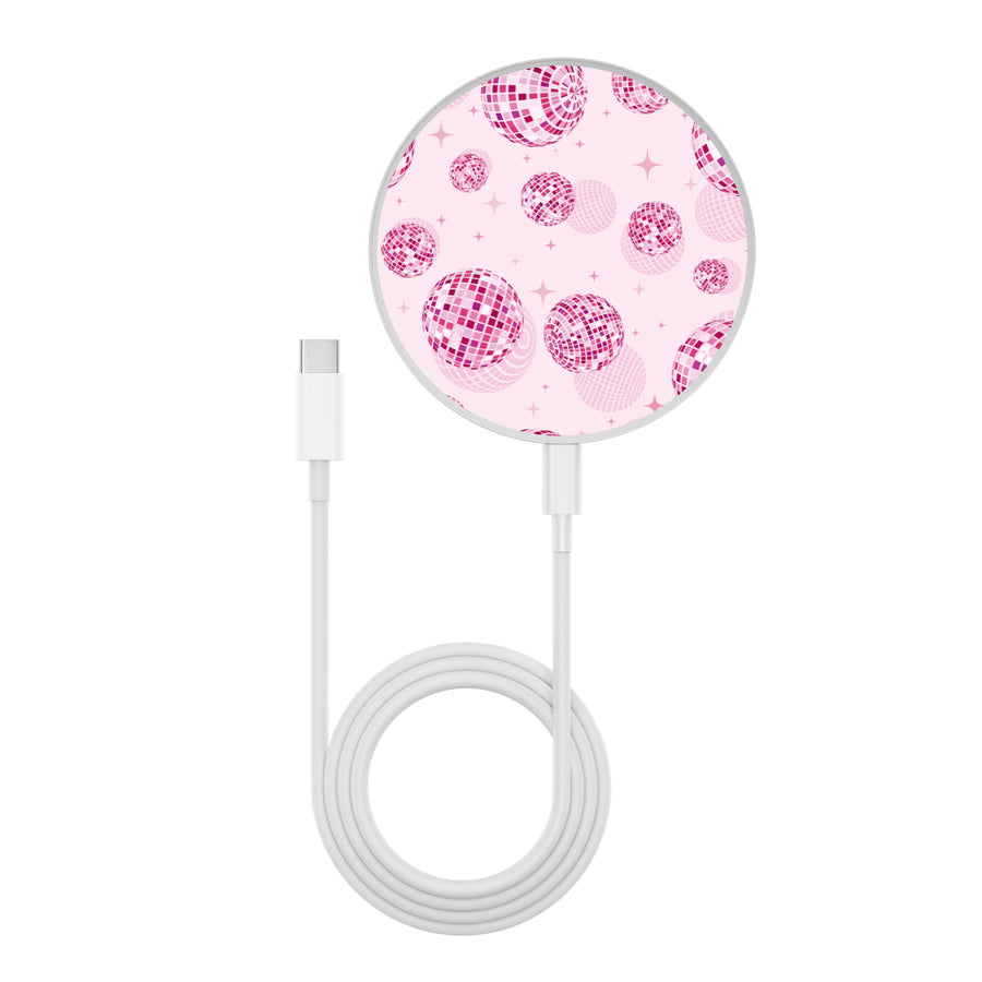 MyBat Design Lab Series Wireless Charging Pad - Silver - Disco Balls - MCGWIRC22SL-109-3.jpg