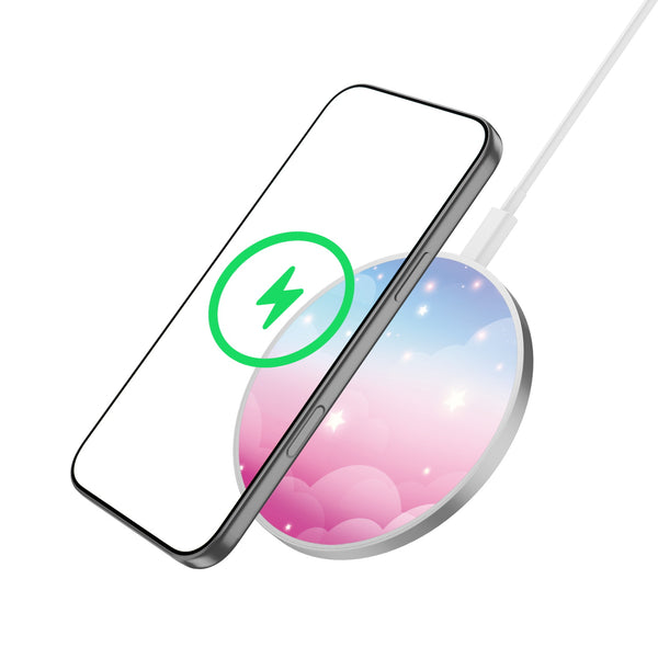 MyBat Design Lab Series Wireless Charging Pad - Silver - Clouds & Stars - MCGWIRC22SL-110-2.jpg