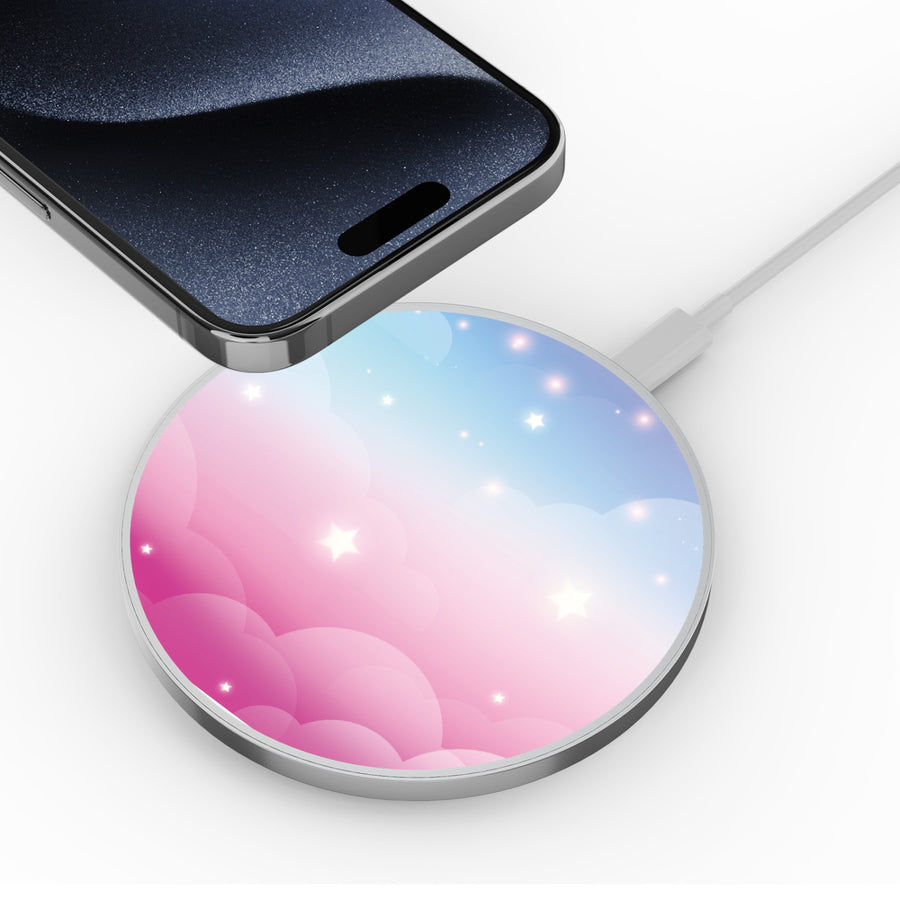MyBat Design Lab Series Wireless Charging Pad - Silver - Clouds & Stars - MCGWIRC22SL-110-4.jpg