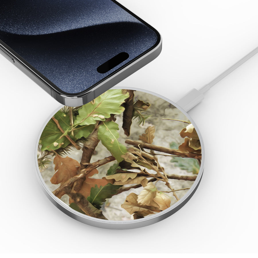 MyBat Design Lab Series Wireless Charging Pad - Silver - Forest Camouflage - MCGWIRC22SL-117-4.jpg