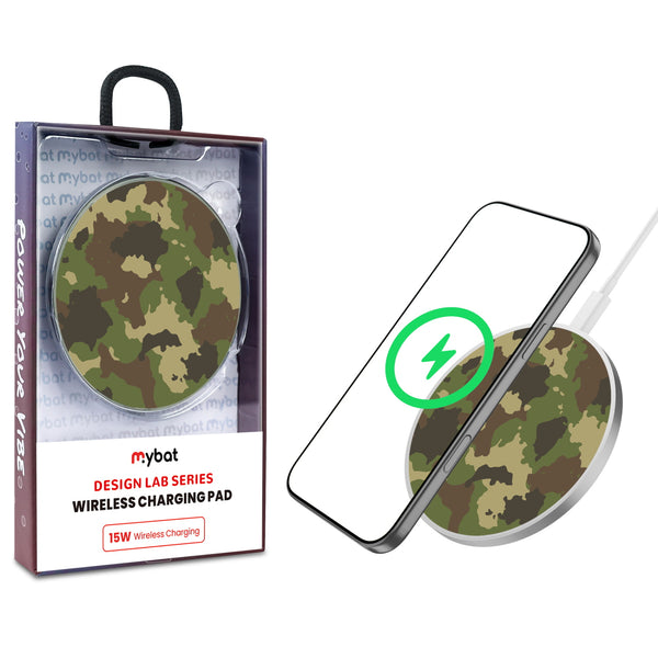 MyBat Design Lab Series Wireless Charging Pad - Silver - Army Camouflage - MCGWIRC22SL-120-1.jpg